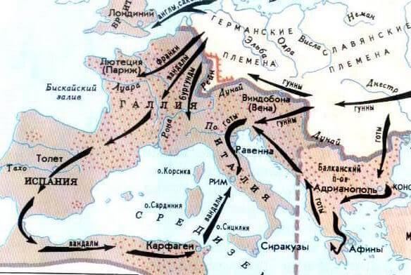 Вторжение германских племён в Римскую империю