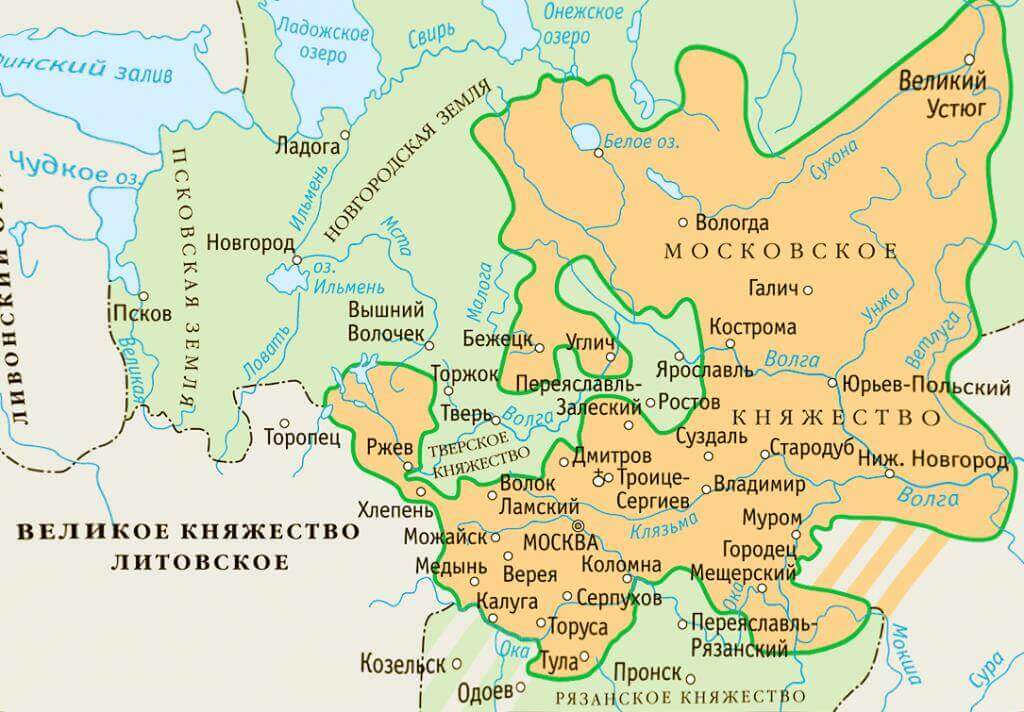 Московское княжество в 1462 году