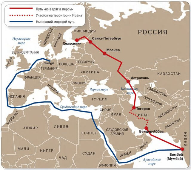 Путь из варяг в персы карта