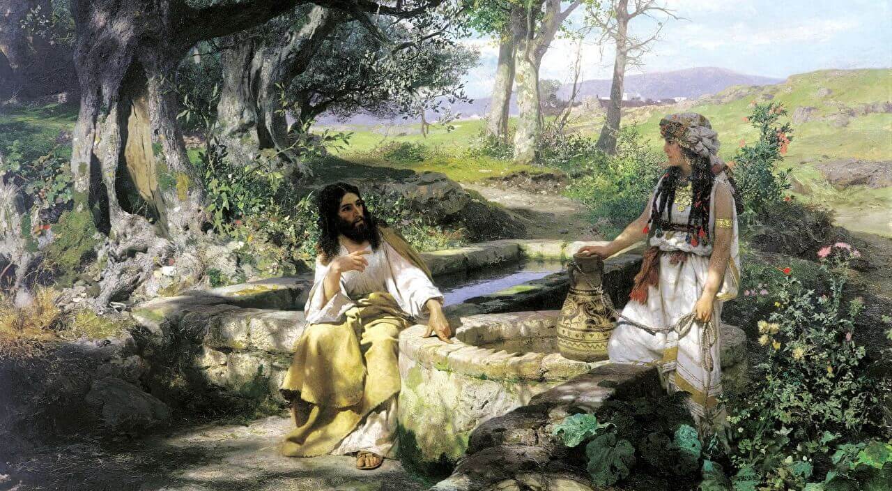 Христос и самаритянка. Художник Генрих Семирадский. 1886 г. 