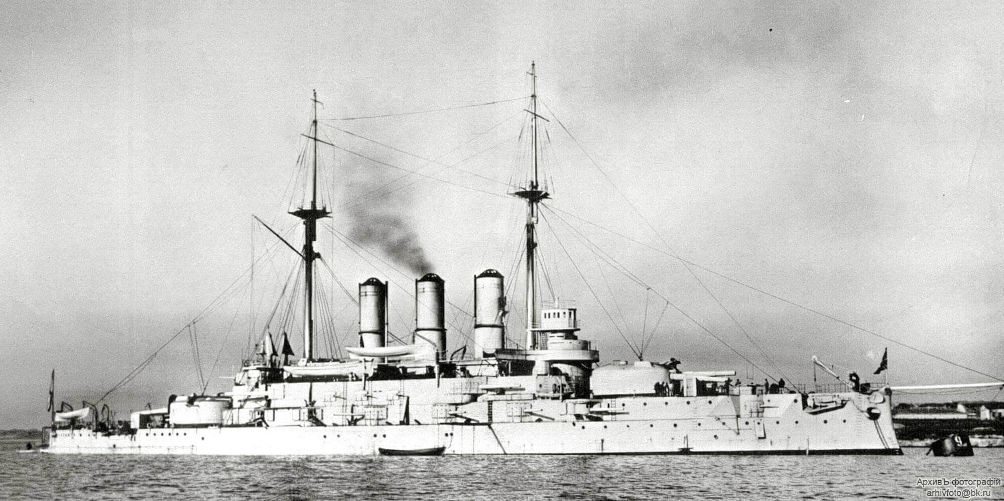 Battleship «John Chrysostom» on the roadstead of Sevastopol. 1911 Линкор_Иоанн_Златоуст_на_рейде_Севастополя
